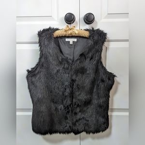 Fur Vest Fully Lined NY & Company  NWOT L/XL